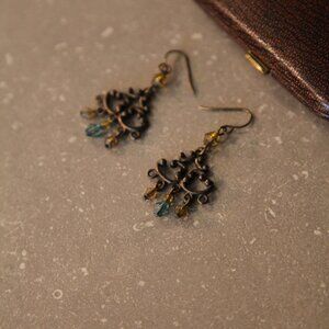 Vintage glass bead earrings